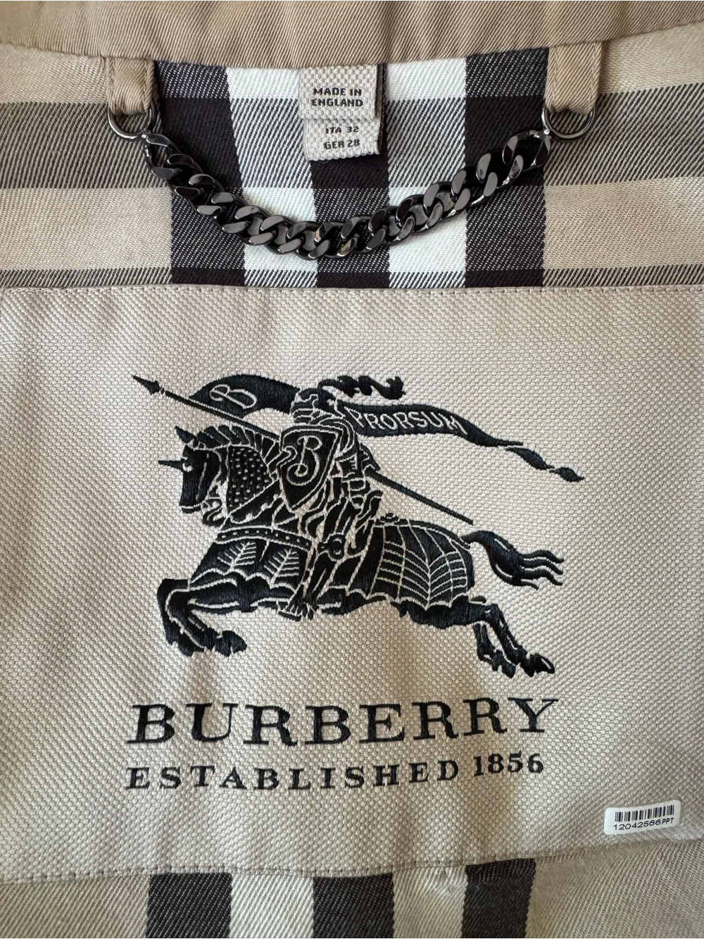 Burberry Mid-Length Cotton Gabardine Trench Coat - Picture 8 of 13